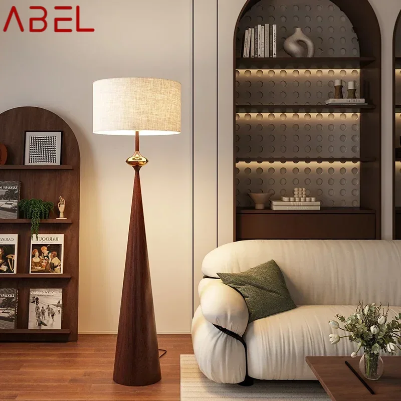 ABEL Contemporary Floor Lamp Luxury Living Room Bedroom Study Villa Hotel LED Retro Creativity Decorative Standing Light