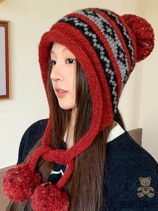 bonnet-tricote-pour-femme-nouveau-modele-d'hiver-chaud-en-polaire-et-lin-bonnet-a-pompon-amincissant-le-visage-protection-des-oreilles-bonnet-lei-feng-non-reglable-unisexe