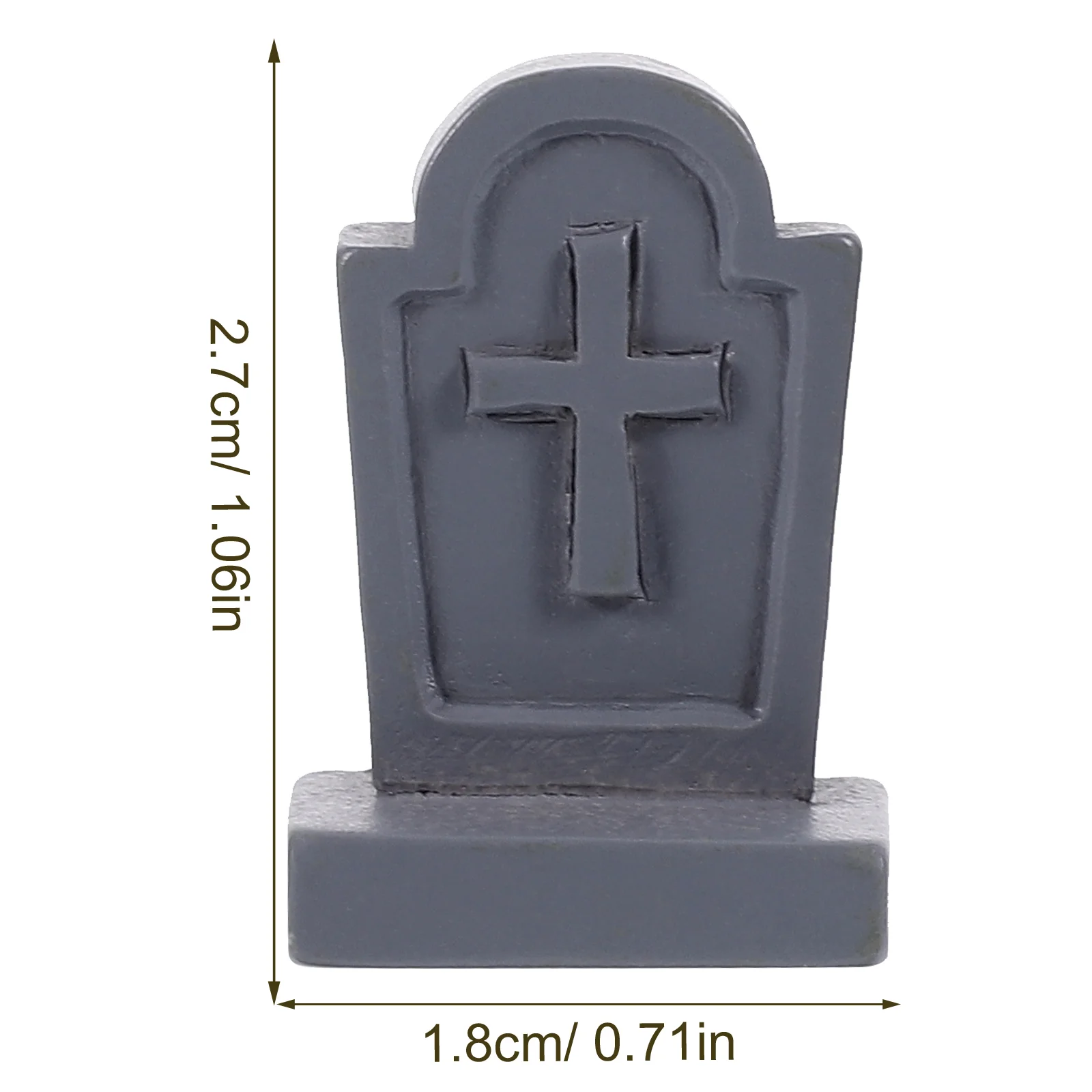 20 Pcs Cemetary Fence Halloween Decor Micro Landscapes Black Coffin Tombstone Sets Grave Mini Headstones