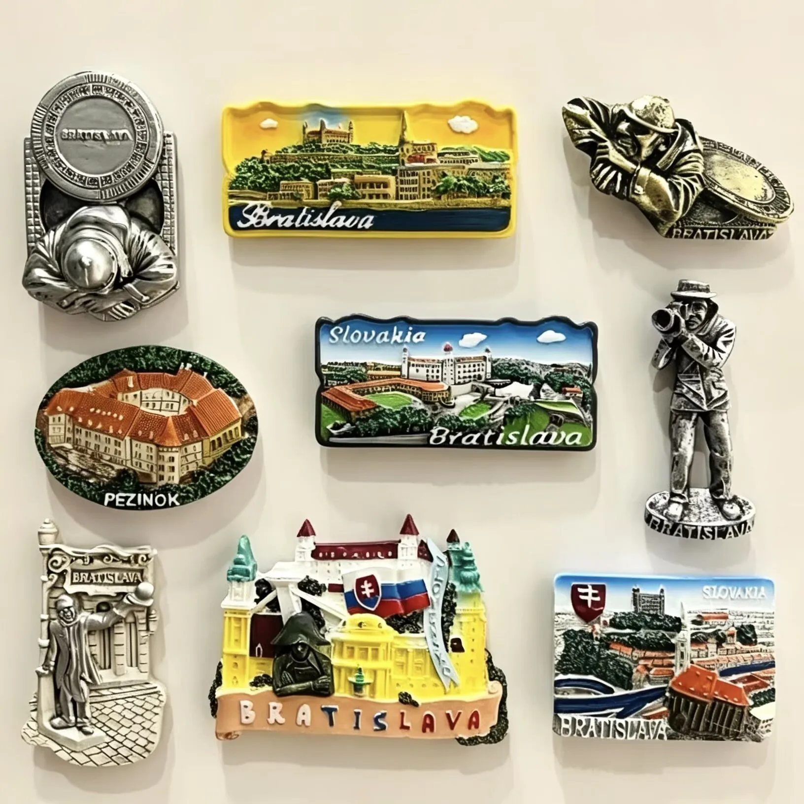 Slovakia 3D Fridge Magnets Tourism Souvenir Handicraft Resin Refrigerator Magnets Sticker Collection Gift Home Decoration