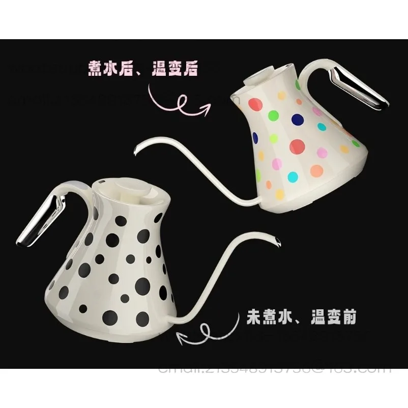 Dream polka dot mutation coffee temperature control pot hand brew pot stainless thin mouth  C pot