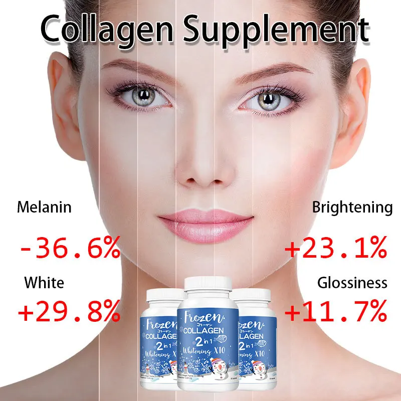 1 bottle collagen Frozen Detox Fiberry 2in1 capsule health food