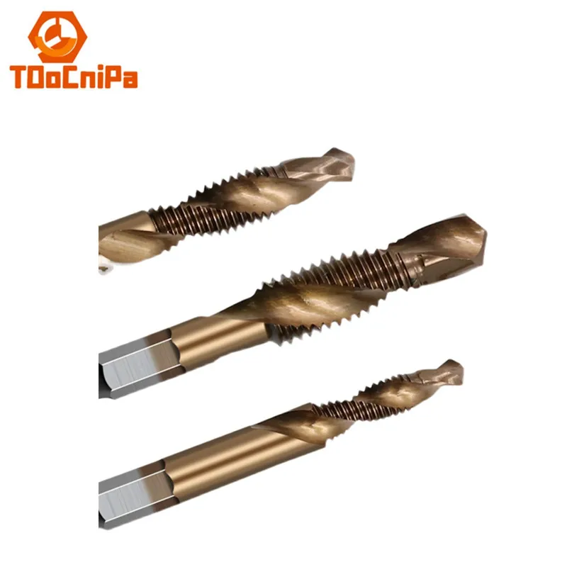 With Titanium-plated Drill Taps Short Composite Taps M35 Cobalt-plated Drilling Drill