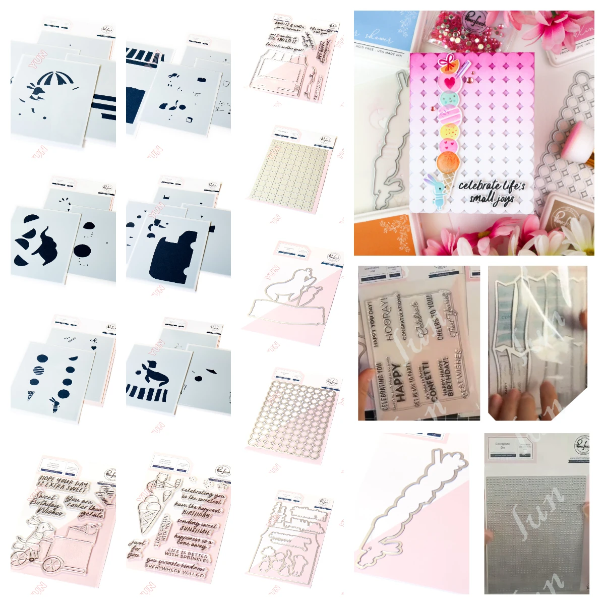 

2025 New Dies Stamps Stencils Set Sweet Safari Gelato on the Go Cut Dies Stamps Stencils DIY Scrapbooking Paper Card Embossing