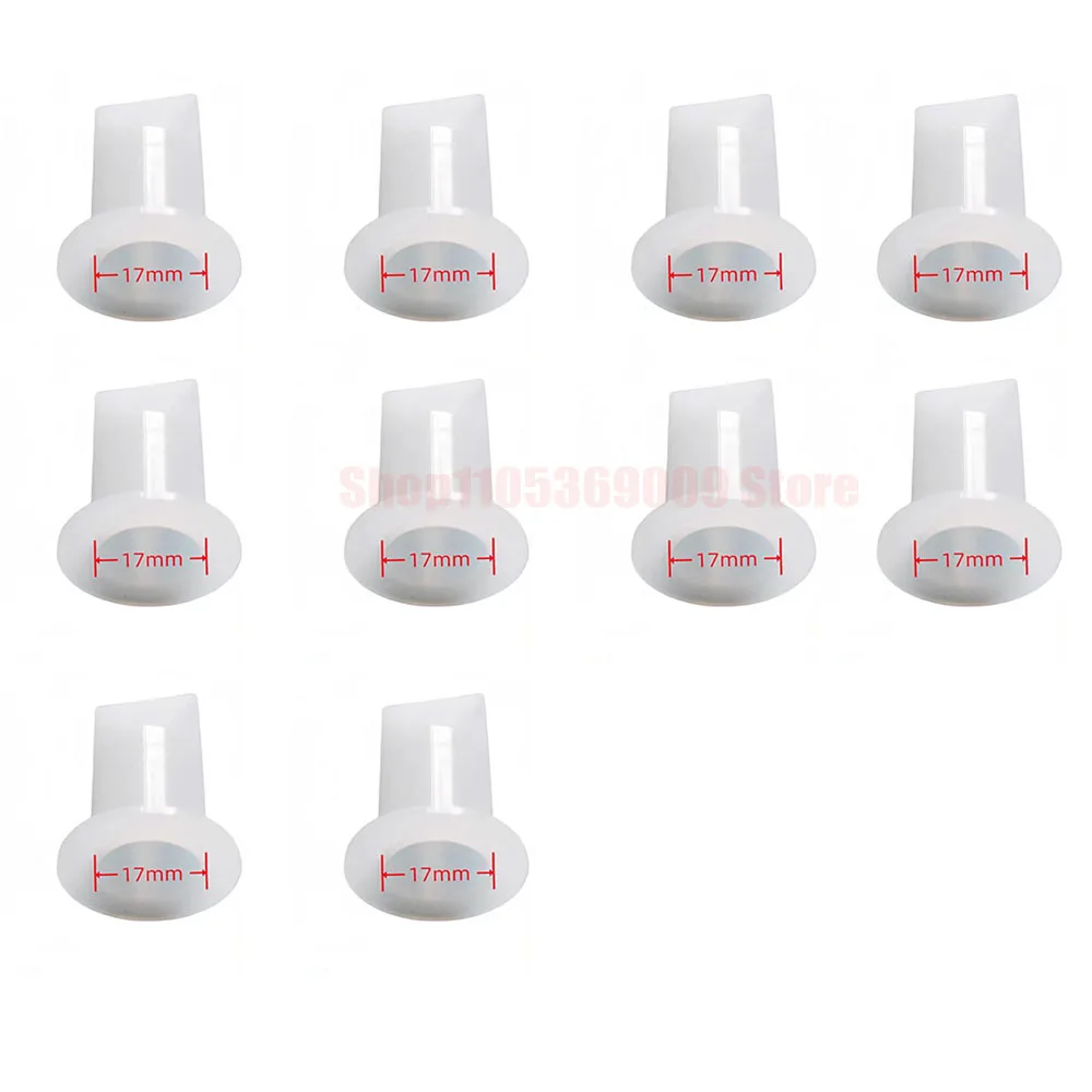 10 piezas de boquillas de válvula sin goteo de 30 x 17 x 43 mm, válvula de silicona de grado alimenticio tipo pico de pato, boquilla antiderrame para máquina de llenado