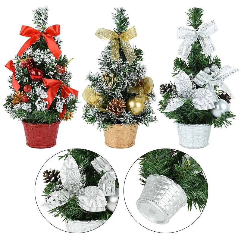 20/30/40 cm Weihnachtsbaum Zuhause Schlafzimmer Party Dekorationen Künstlicher Weihnachtsbaum Kinder DIY Handwerk 2025, Neujahrsgeschenk