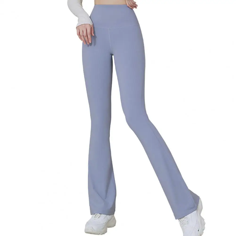 

2023 Women Flared Pants High Waist Slim Elegant Pants Fitness Trousers roupas feminina