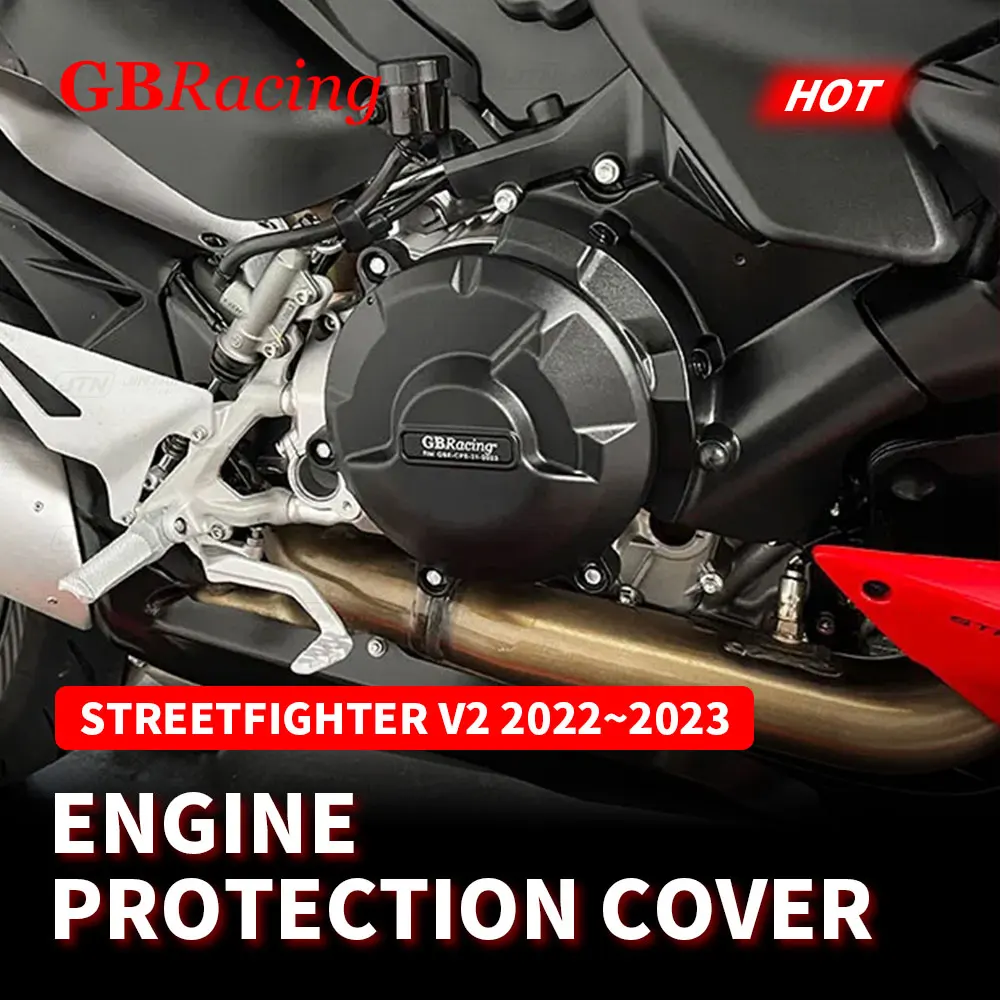 

GB Racing Engine Cover Set For DUCATI Streetfighter V2 2022 2023 Alternator Clutch Pump Protect Cover Accessories