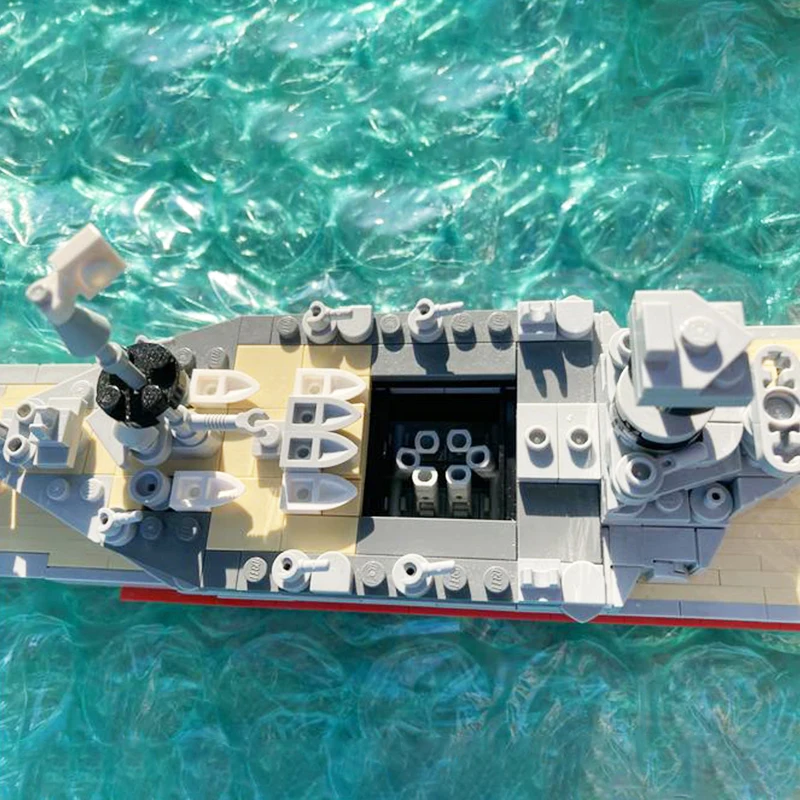 MOC-133851 سفينة حربية عسكرية البحرية الملكي HMS هود سفينة حربية كروزر بنة Battlecruiser نموذج الطوب الصبي لعبة هدايا عيد الميلاد