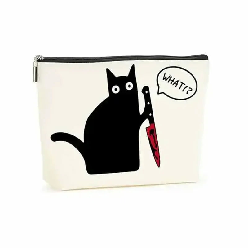 TOUB019 Cosmetic Bag for Girls Bestie Cat Mom Cat Themed Gifts