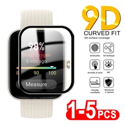 9D Soft Glass Protective Film for Amazfit GTS 2 3 4 mini,GTR 2E,POP Pro,Full Screen Protector for Huami Bip 3,Bip U,Bip S Lite