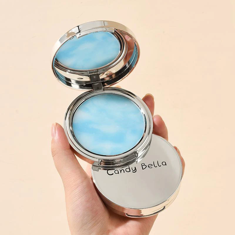 Polvo de maquillaje con Control de aceite Blue Sky, refrescante, duradero, Natural, suelto, impermeable, base seca y húmeda, cosméticos