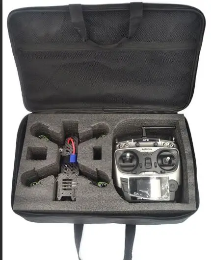 Handbag Hard Case bag knapsack outdoor Waterproof for DJI LHI 5-7inch FPV Racing RC Drone transmitter radio controller together