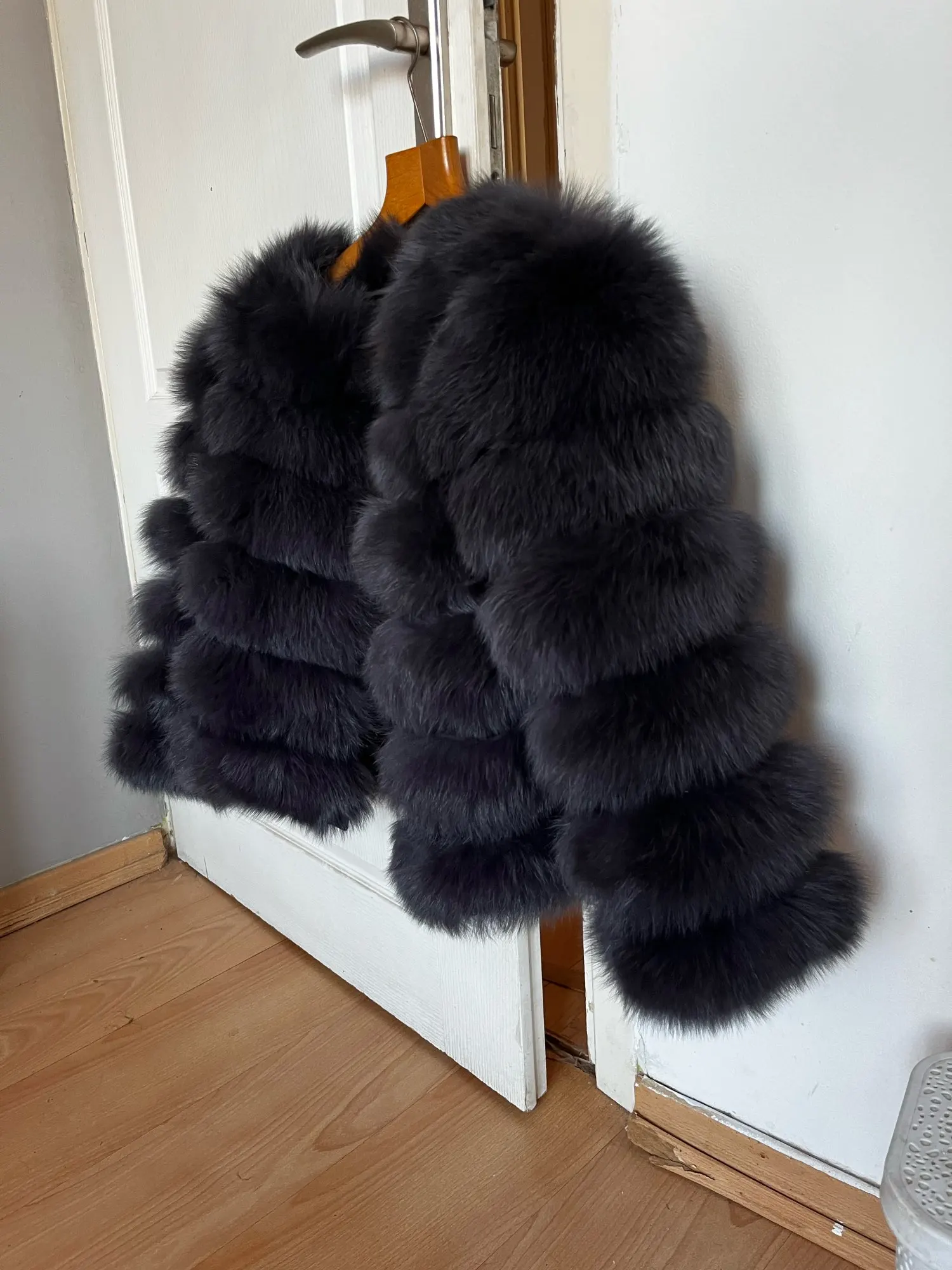 100% Natural Fur Jacket Real Fur Coat Winter Jacket Women Natural Fox Fur Luxury Fashion 50cm Short Jacket Wholesale Hot 2022