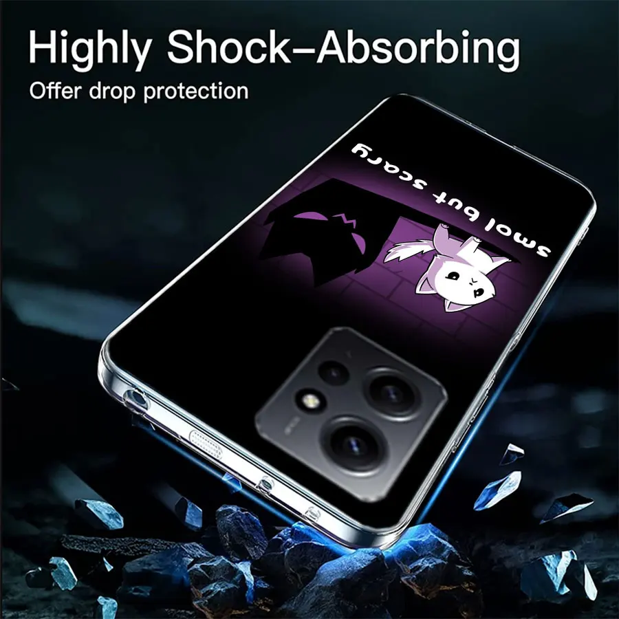 Cat Angel and Cat Demon3 Clear Phone Case For Xiaomi Redmi 12 12C 10 10A 10C 9 9A 9C 9T Note 14 13 12 Pro + Plus 12S TPU Pattern