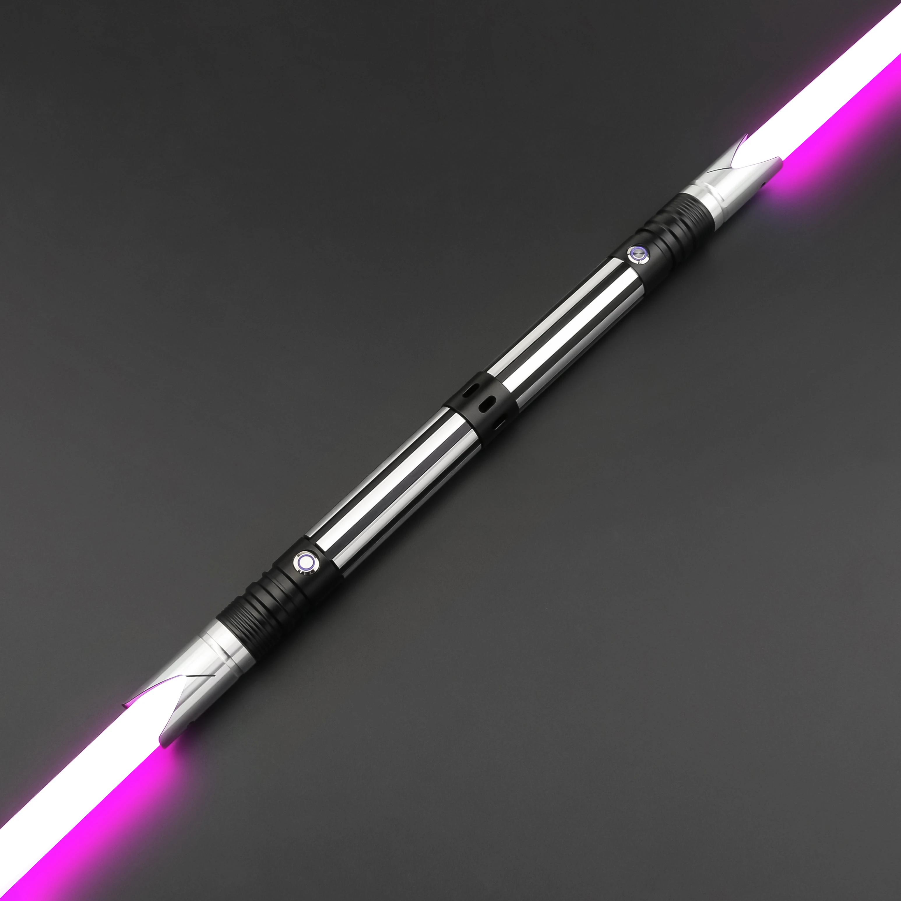 TXQSABER Smooth Swing Lightsaber Neo Pixel SNV4 RGB Double Bladed Heavy Dueling Laser Sword Metal Hilt Blaster Jedi Cosplay Toys