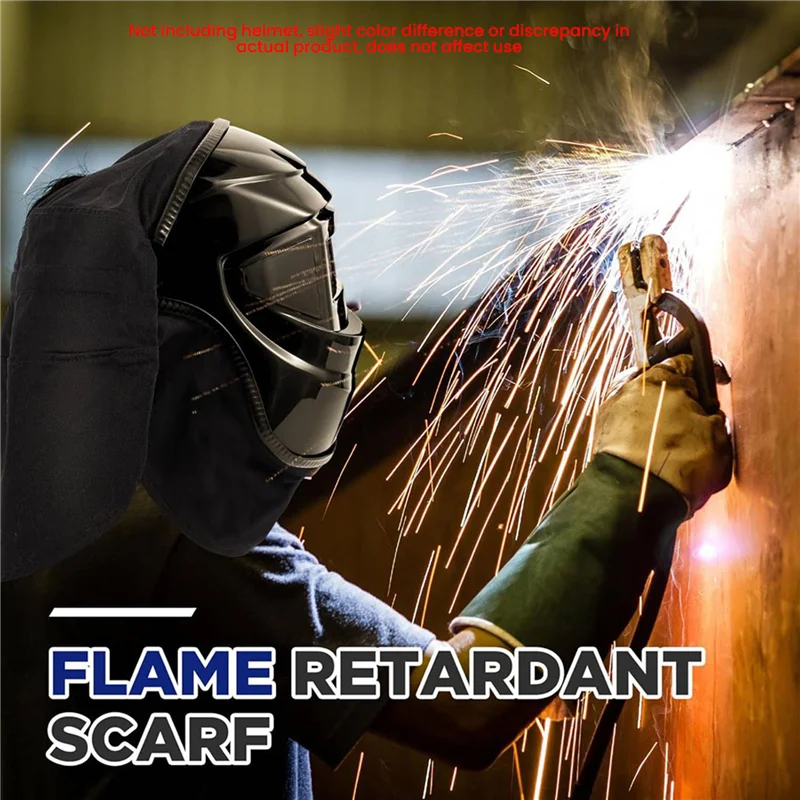 

ABRS-4 Pcs Welding Helmet Cover And Helmet Bib Set, Welding Accessories With Press Fit Seal For Welding Neck Protection