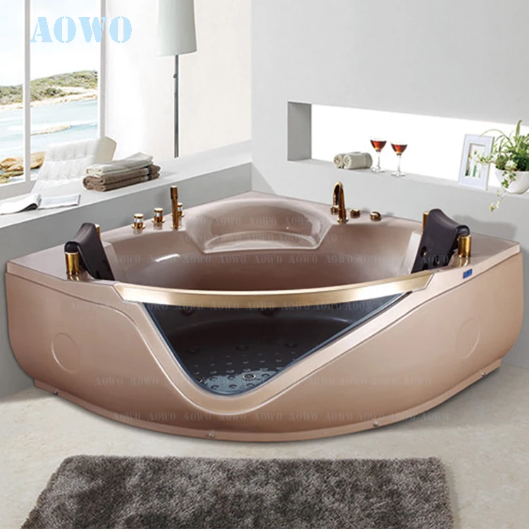 

Top Rated Hot Tubs 2 Person Bagno Design Pure Acrylic Spa Tubs Triangle Shape Hottub Interior Jacouzzi
