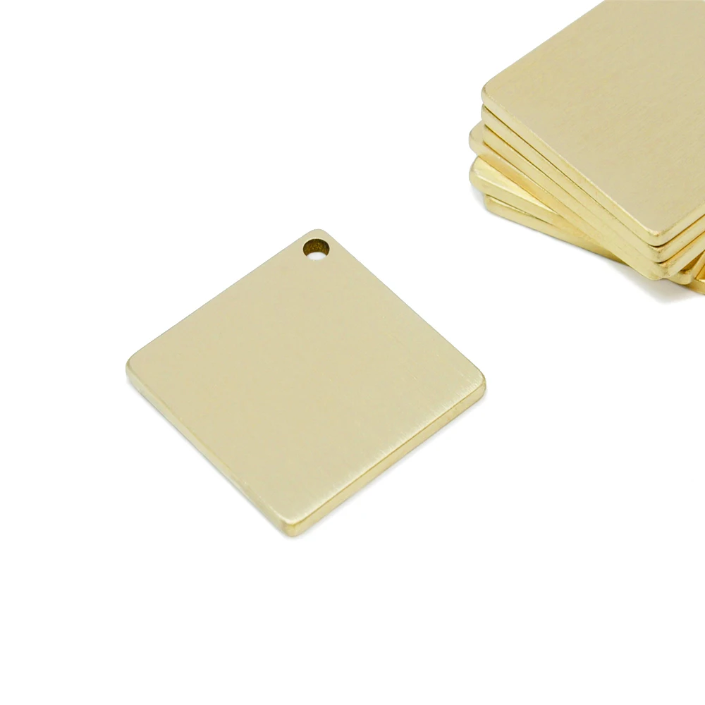 

2mm Thicker Brass Square Blanks for Metal Stamping and Engraving