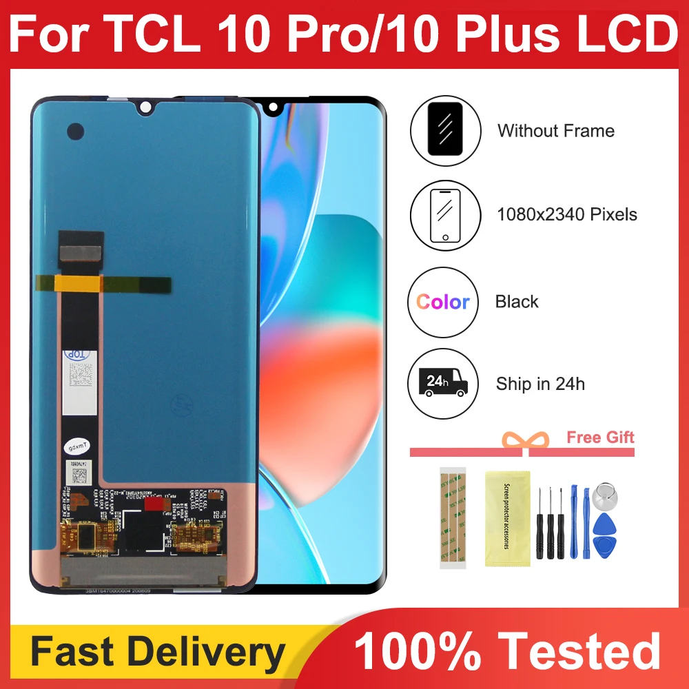 6.47\'\' For TCL 10 Pro Screen Replacement T799B T799H LCD Display Touch Digitizer Assembly For TCL 10Pro LCD