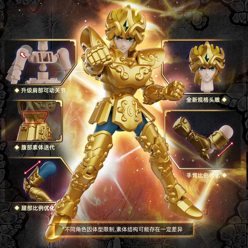 BLOKEES Gold Saint Stars Series Wave 3 Boîte aveugle |   Ensemble de figurines sous licence Saint Seiya pour collection et cadeau d'anime