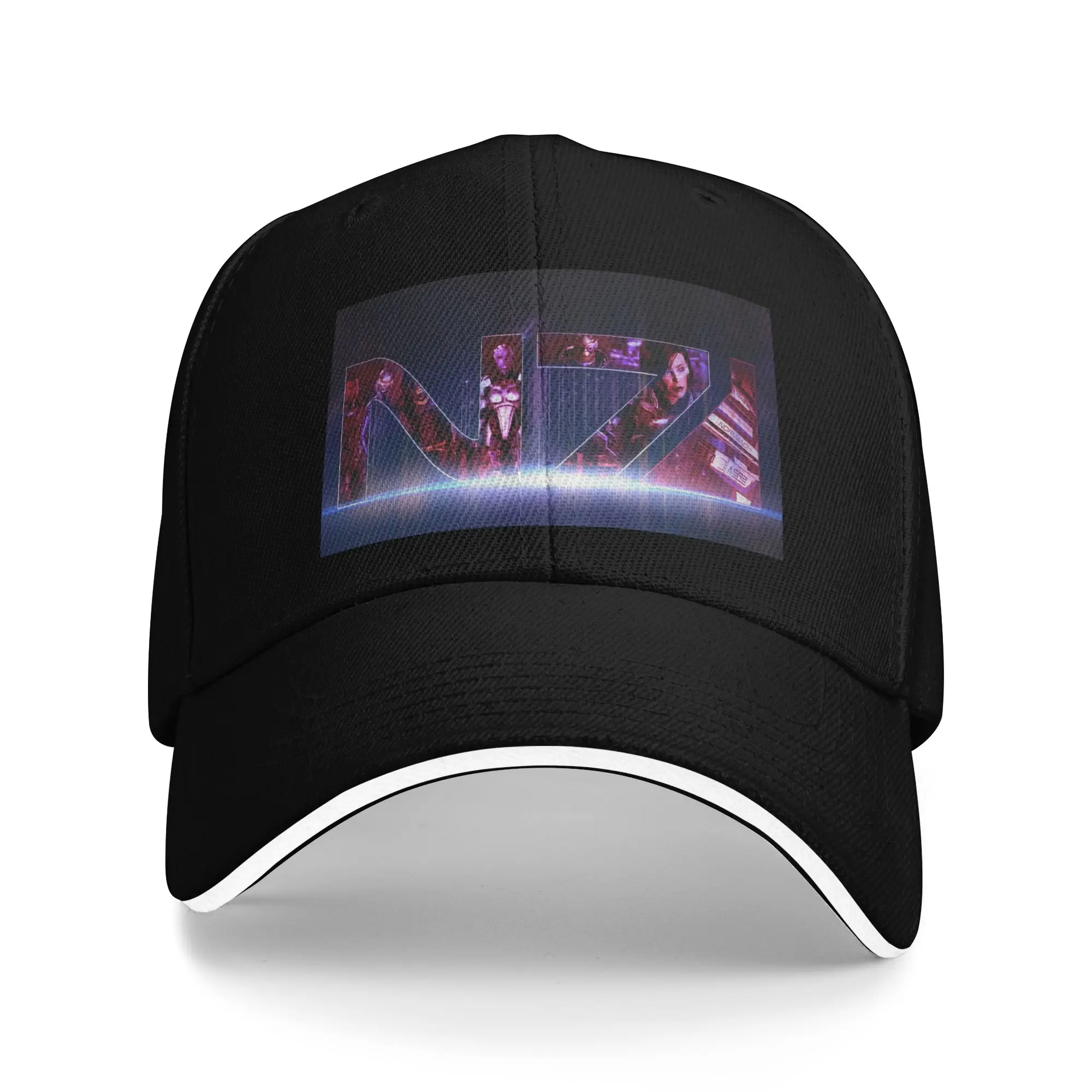 Space Force Sandwich Hat Unisex ,Fashion Mass Effect N7 Caps Racing Cap Adjustable Snapback Caps Baseball Caps Wholesale New
