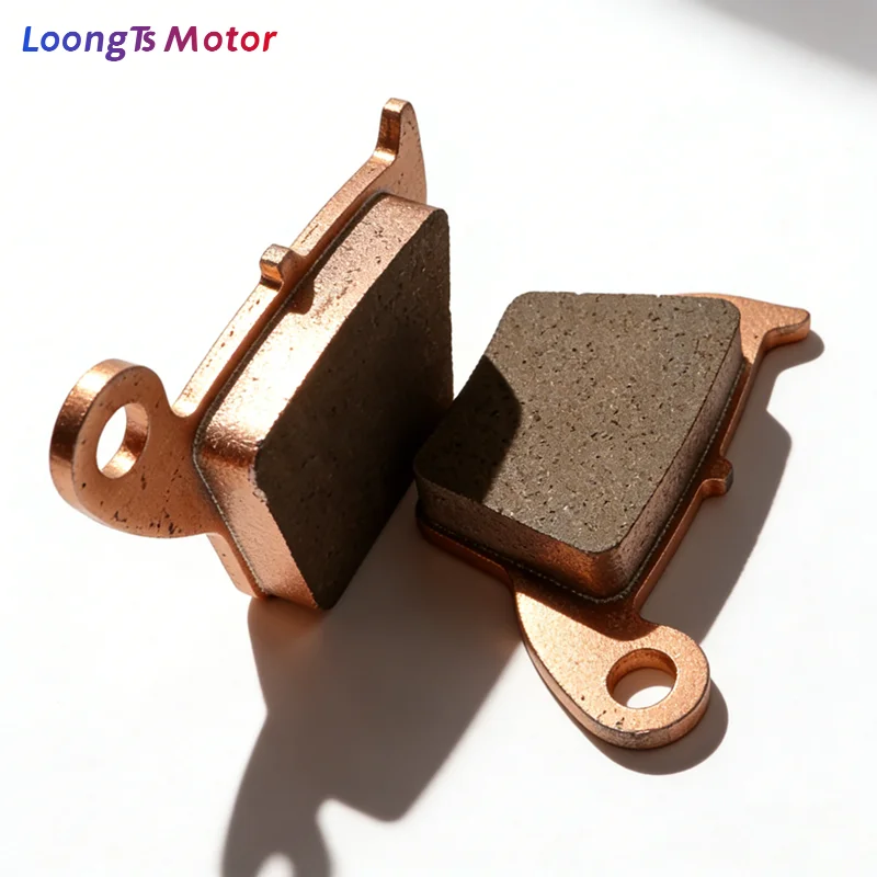 Off-Road Motorcycle Copper Front Brake Pads High-Durability Replacement Pads Compatible for Honda CR125 CR250 CRF250 CRF450
