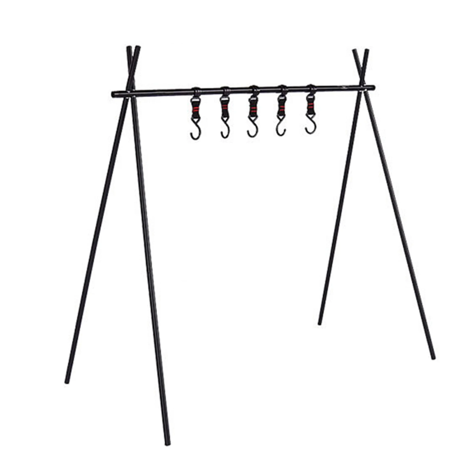 

Camping Triangle Rack Large Steel Wire Outdoor Camping Folding Picnic Pot Rack