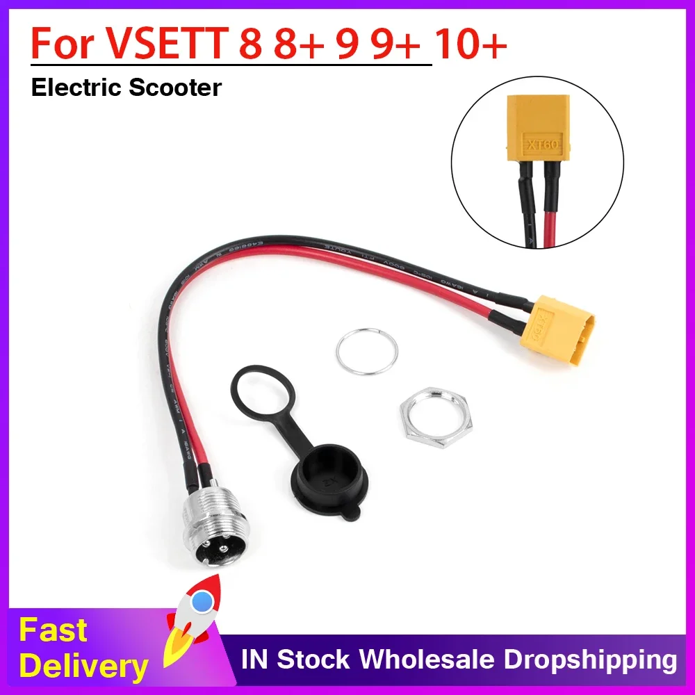 E-Scooter XT60 XT30 3 Pins Charging Port for VSETT 8 8+ 9 9+ 10+ for ZERO 8 9 10 8X 10X 11X for Speedual UniversalSocket Plug
