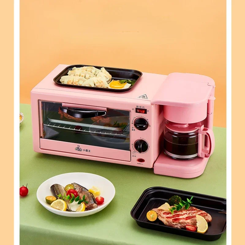 Multifunktionaler Ofen, Mikrowellenherd, Haushalts-Frühstücksmaschine, Dampf- und Backofen, integrierte Kaffeemaschine mit Bratpfanne