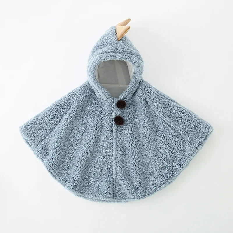 Baby Coat Toddler Cloak Two-sided Outwear Print Fleece Poncho Cape Infant Newborn Baby Jacket LC180