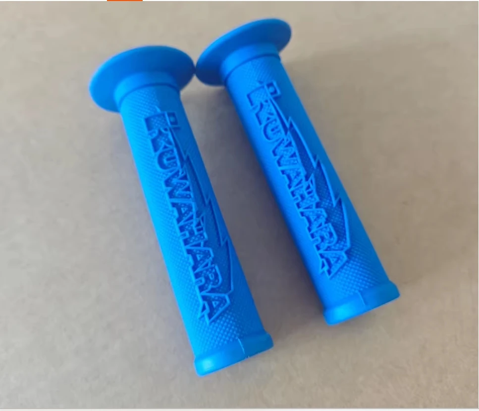 Puños de manillar para bicicleta BMX KUWAHARA, 13 cm, 22,2 mm, azules