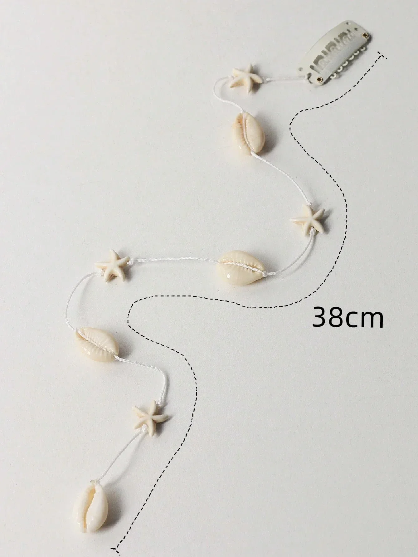 Shell And Starfish Hair Clip With Tassel For Beach Vacation Summer Wear