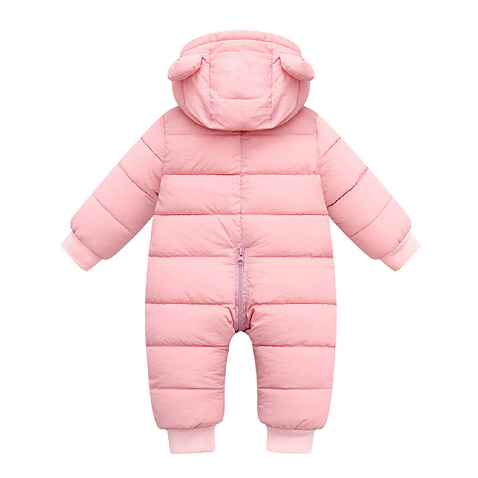 Winter New Baby Jumpsuit  Plush And Thick Hooded Down Climbing Suit For Babies To Go Out And Hug Clothes Newborn Cotton Jacket