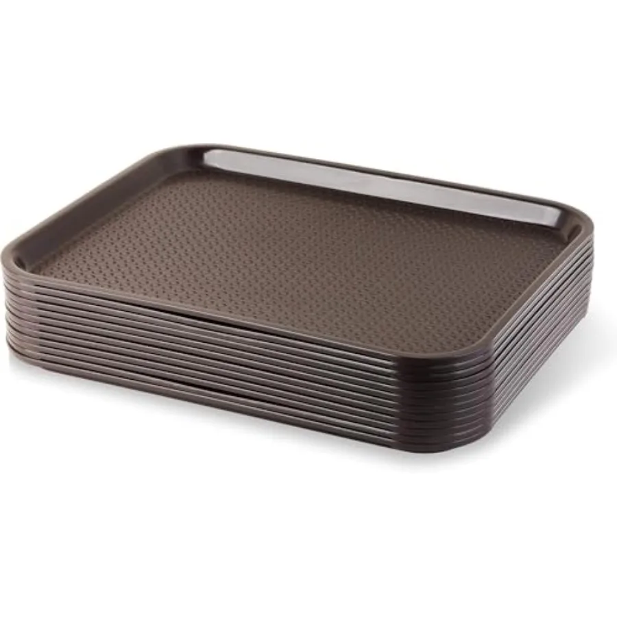 

Fast Food Tray Set of 12 Brown 14 by 18-Inch