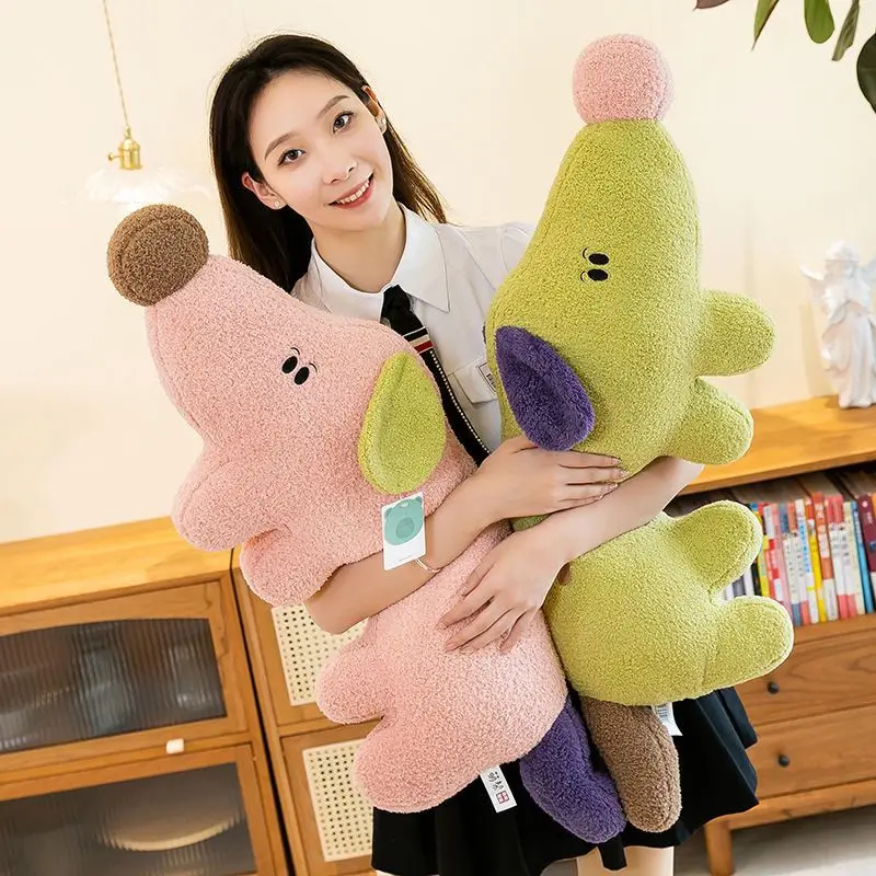 

Dog Pillow Cute Dog Doll Leg Clamp Soothing Sleeping Doll Super Soft Backrest Gift