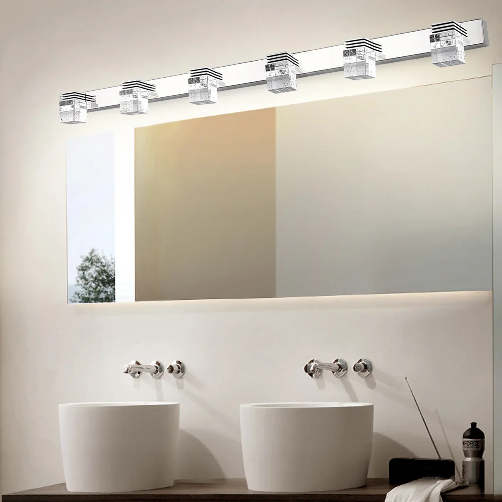 6-head LED Over Mirror Light, Modern Bathroom Mirror Light Fixtures, Over Long Mirror Lights