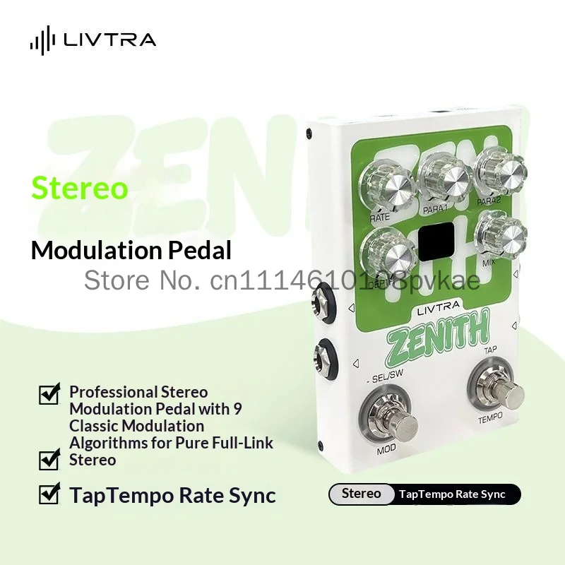 Hot In Stock Livtra Guitar Effects Pedal 9 Classic Modulation Algorithms Stereo Single Effect Processor For Electric Guitar Bass