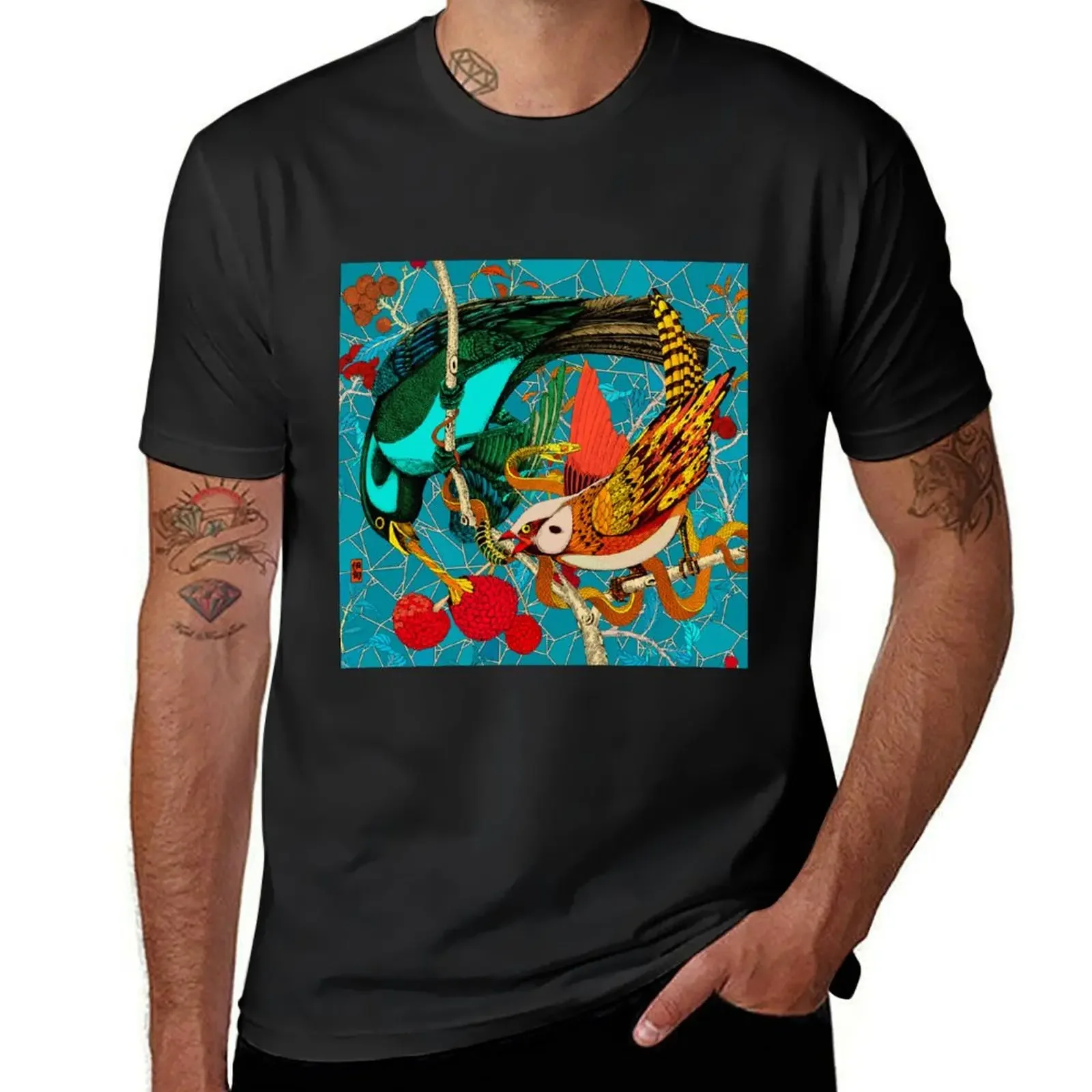 Eden Bird T-Shirt tops plus sizes man t shirt tshirts for men