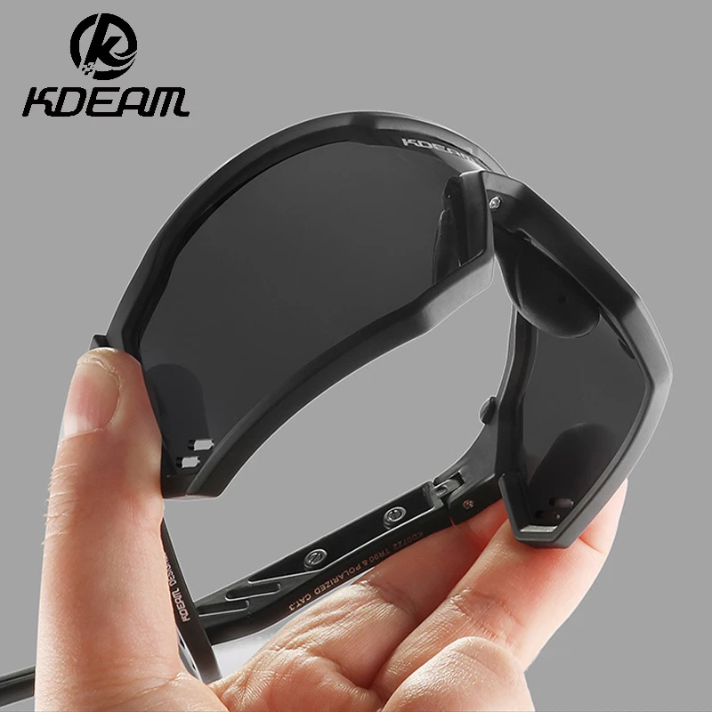 KDEAM TR90 Polarized Cycling Glasses Men Women MTB Riding Sunglasses New Skiing Fishing Climbing Protection Eyewear Bike Goggles