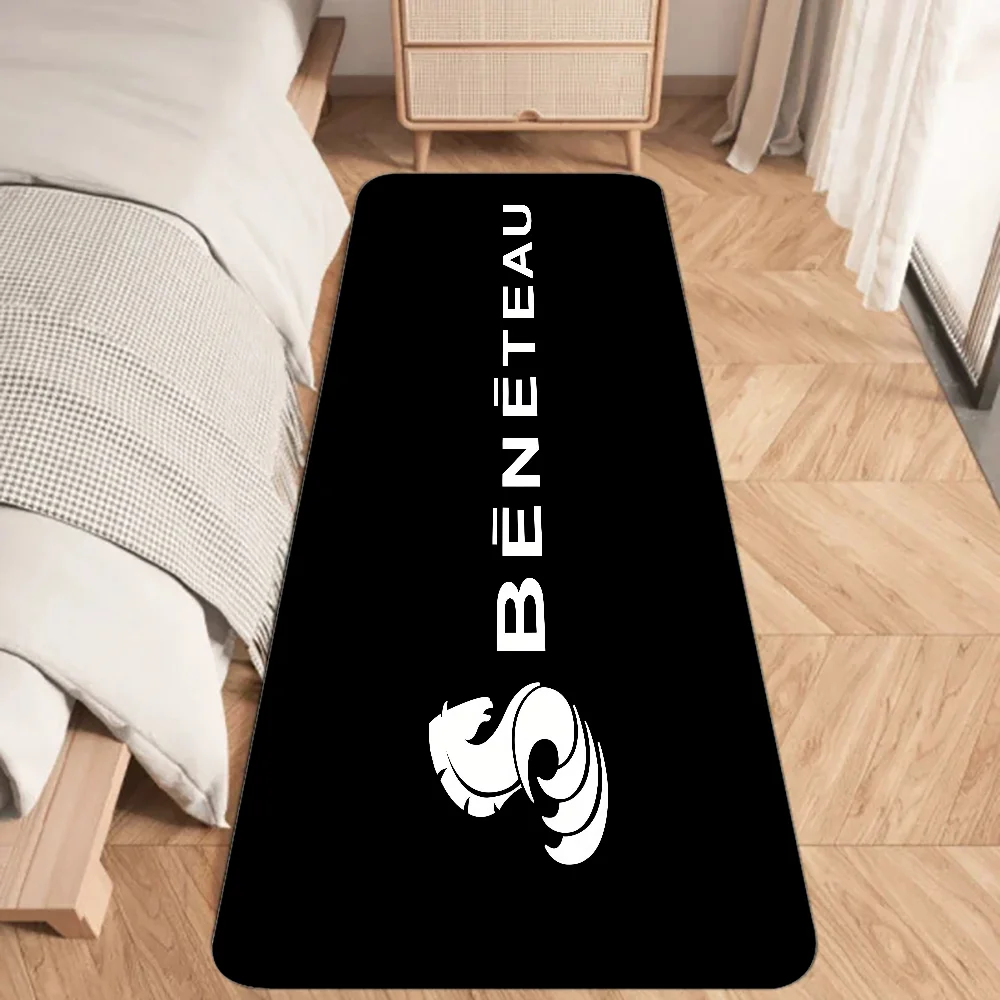 B-Beneteau Yachts Floor Mat Graphic Printed Flannel Doormats for Bathroom Kitchen Entrance Carpet Home Decor