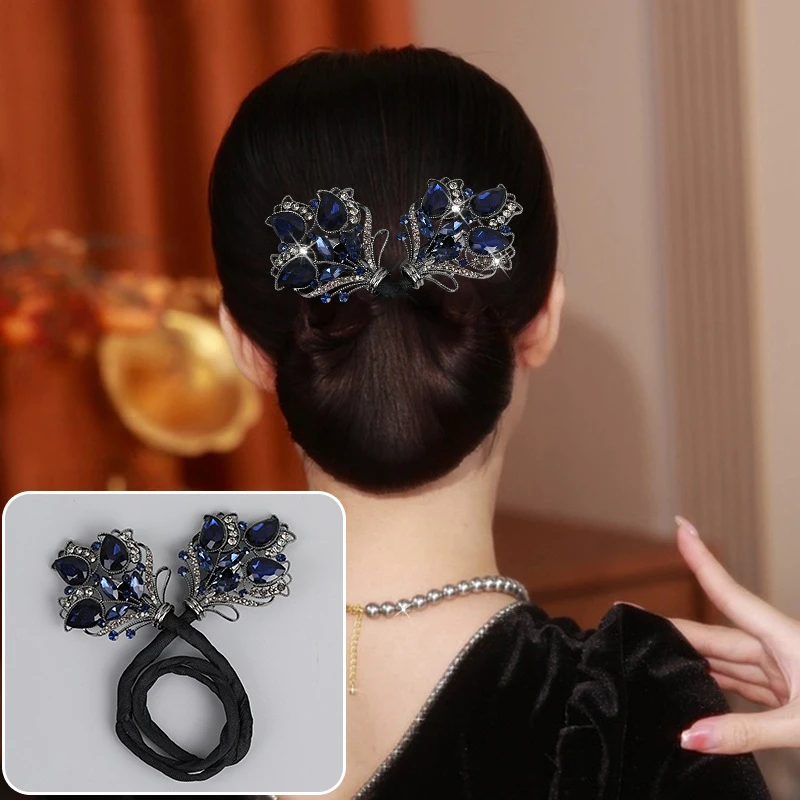 Ins Style Elegant Lazy Hair Curler Dropshipping Alloy Flower Hair Clips for Women Girls Korean Hair Accessories Mothers Day Gift