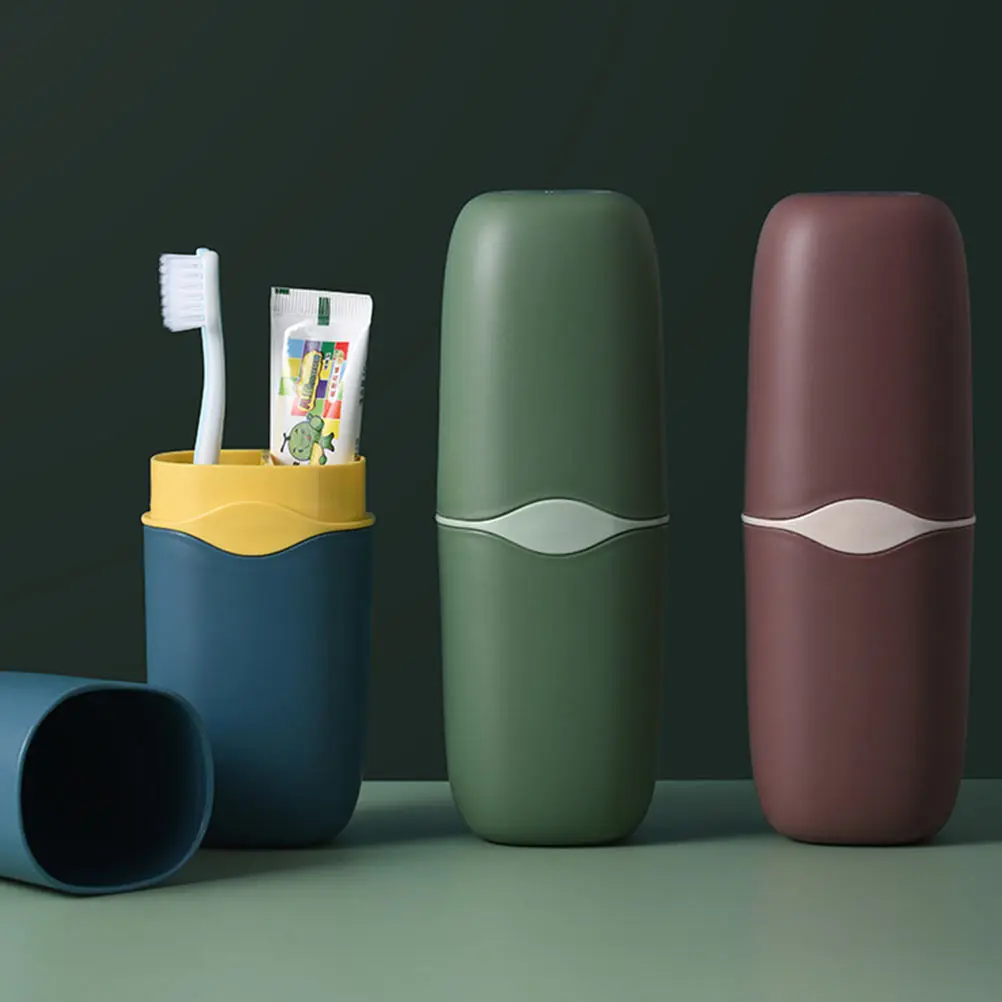 

Portable Toothbrush Case Mouthwash Cup Travel Camping PP Storage Box Toothpaste Holder Outdoor Use Toothpaste Travel