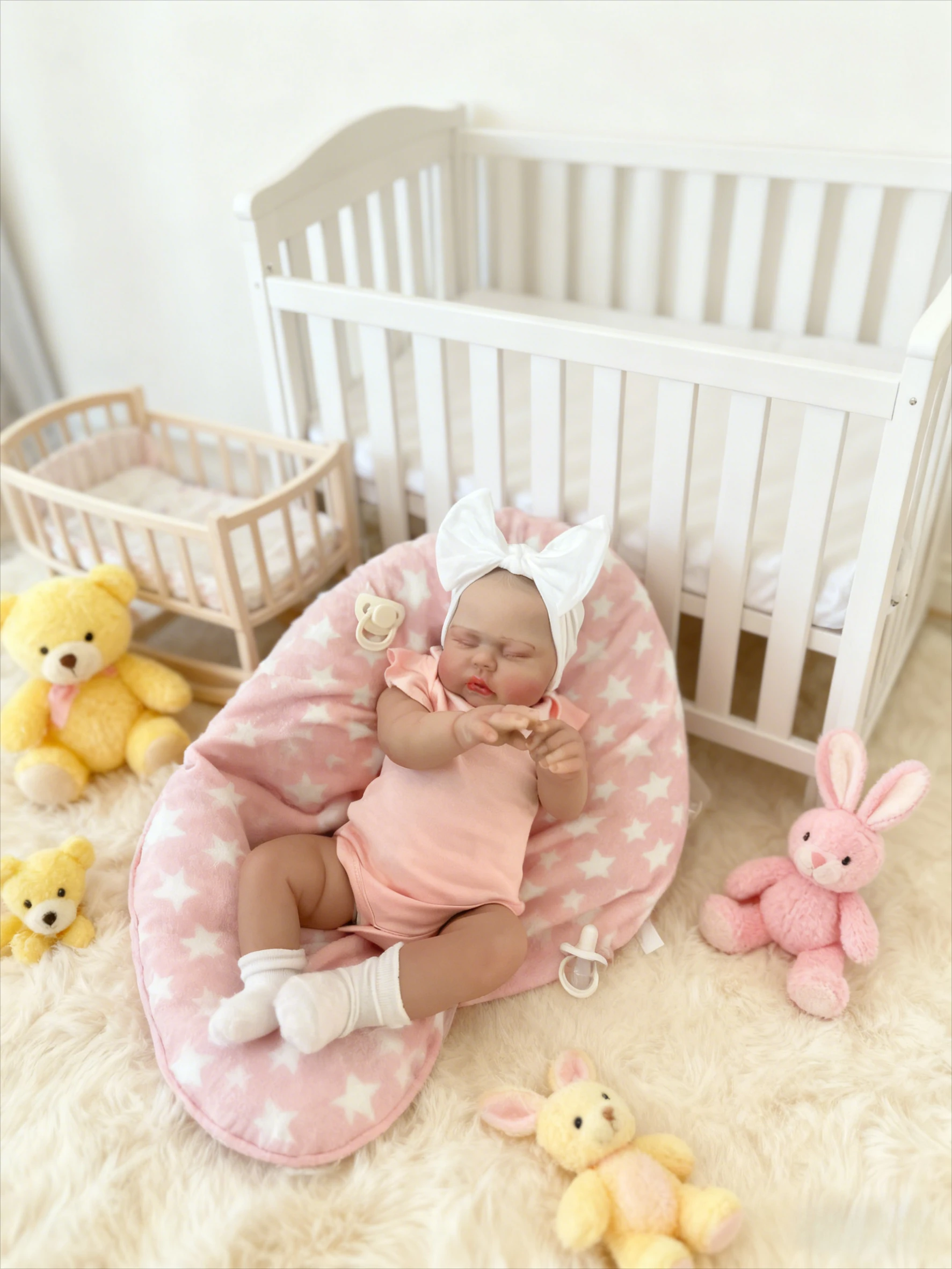 NPK 24''3D Huidkunst Pop Reborn Augurk Levensechte Pasgeboren Baby Peuter Echt Uitziende Soft Touch Levensechte Kerst Bebe Geschenken