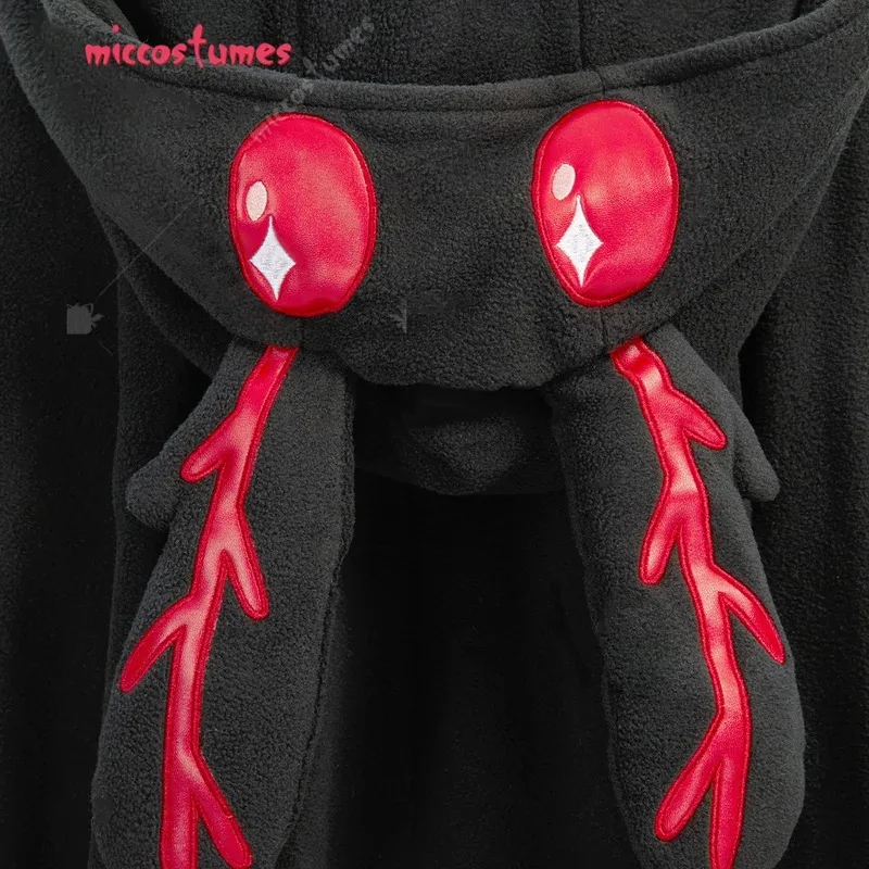 عباءة بقلنسوة على شكل حيوان كيب من miccostumes Uninex أزياء تنكرية لحفلات الهالوين وعيد الميلاد؛ 6، r'8؛ p'