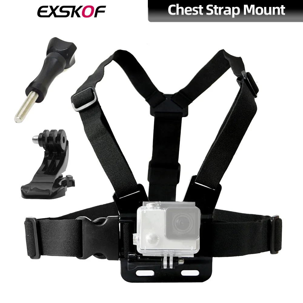 For GoPro Adjustable Chest Mount Harness Strap For GoPro Hero 13 12 11 10 Insta360 X4 X3 DJI Action 3 Action Camera Accessories