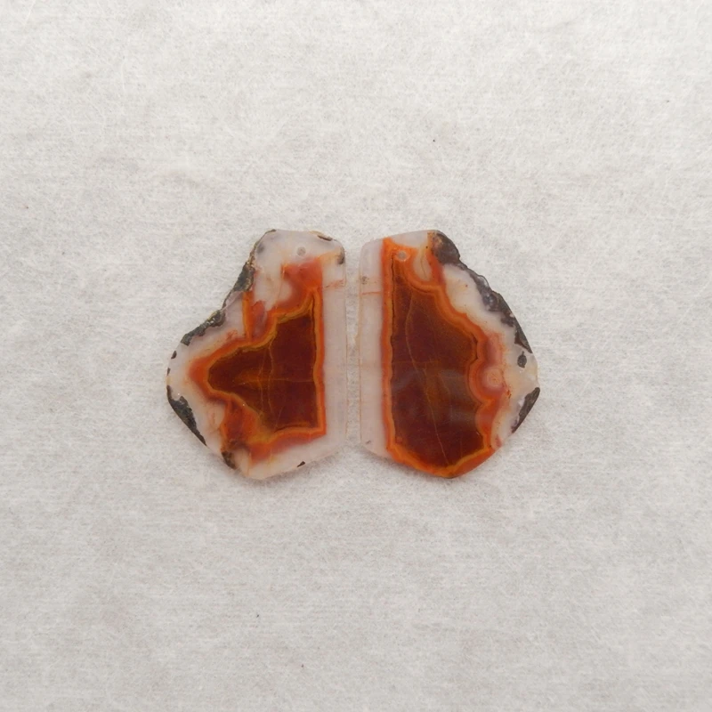 

Натуральный камень, серьги из красного агата, бусины, модные украшения, серьги с драгоценными камнями «сделай сам», аксессуары для женщин, 31x23x2 мм, 4,9 г