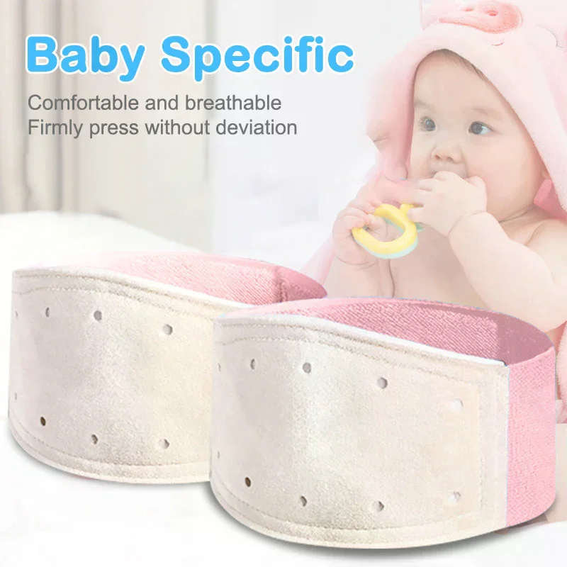 /YOV/Inguinal Umbilical Hernia Belt Navel Support Stickers Treatment Newborn Baby Belly Button With 3 Hernia Pad Infant