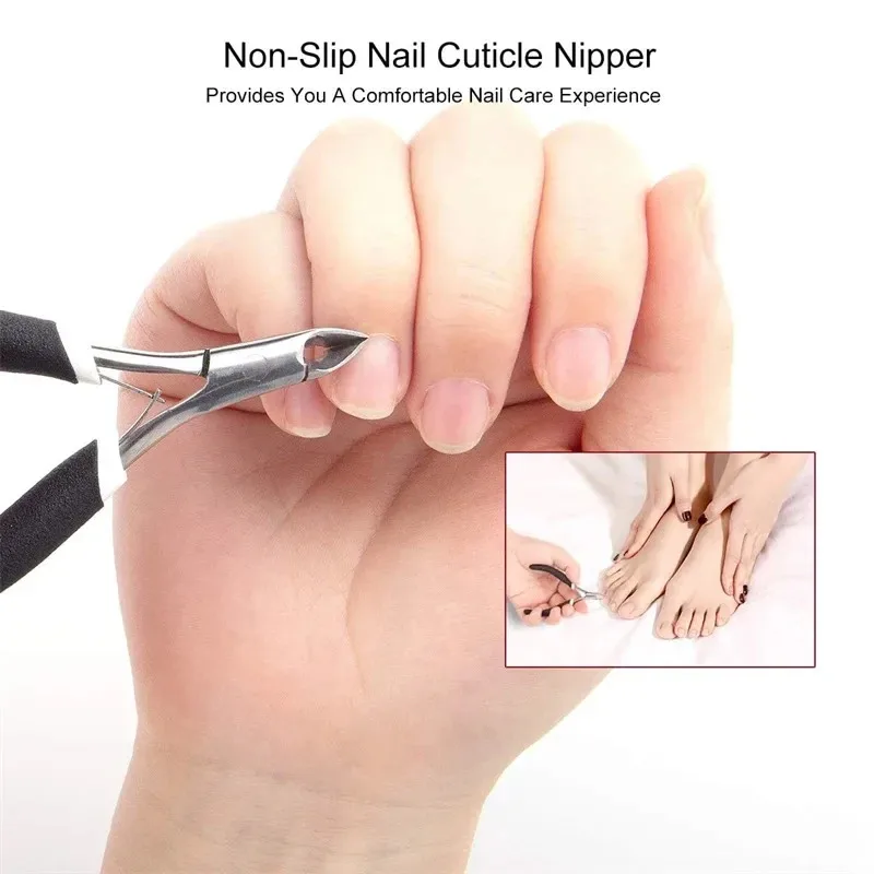Alicates para bordes de uñas, cortaúñas, tijeras, cortador, herramienta de exfoliación, masaje de pies, tijeras de acero inoxidable, herramientas de manicura