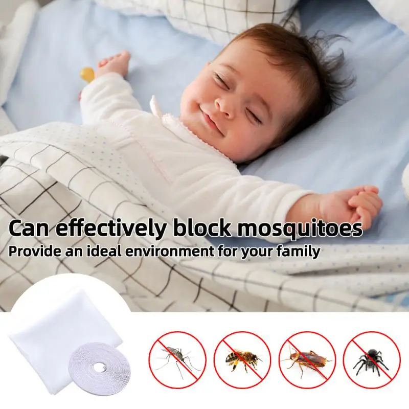 Anti-mosquito Window Screen Customizable Size Self Adhesive Window Mosquito Net Summer Insect Proof Door Mosquitonet For Windows